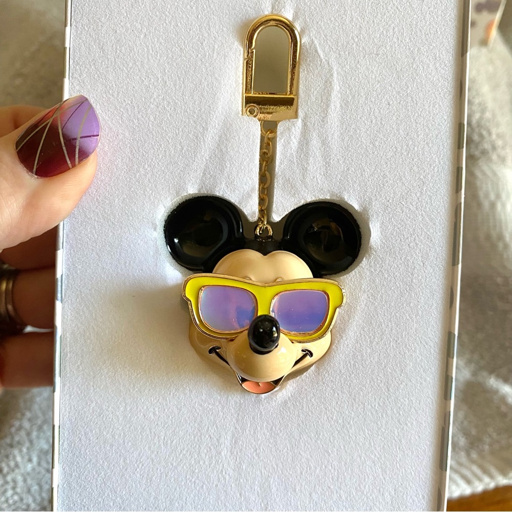 BaubleBar Disney Mickey Mouse Holographic sunglasses Keychain or bag charm NEW